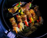 Hình bước làm 4 của món Thịt bò ba chỉ Mỹ cuộn rau củ nướng nồi chiên ko dầu