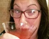 A picture of step 3 of Vickys Cosmopolitian Cocktail!.