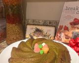 Hình bước làm 4 của món Avocado mixed with orange cake