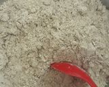 A picture of step 1 of Parle g and marie biscuit cake.