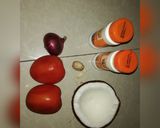 A picture of step 1 of Beans in coconut milk.