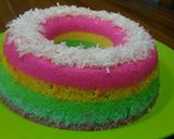 Foto langkah ke 8 dari resep Rainbow Cake Kukus Ekonomis.