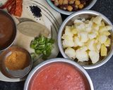 आलू छोला की सब्जी (aloo chola ki sabzi recipe in hindi) रेसिपी चरण 1 फोटो