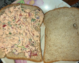 A picture of step 4 of Rava malai toast.