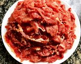 Hình bước làm 1 của món Bò Xốt Hẻm