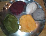 A picture of step 4 of Rainbow Brown Rice Ammini Kozhakattai.