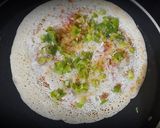 A picture of step 6 of Rava masala dosa.
