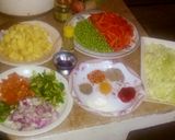 A picture of step 1 of Mix sabzi.