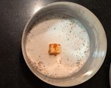 A picture of step 4 of Paneer popcorns with chilli garlic dip.