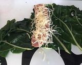 Une image de l'étape 12 de Feuilles de blettes farcies saucisse et fromage et fondue de blettes carottes et poivrons.
