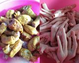 Foto langkah ke 1 dari resep Ceker, kepala, dan leher (CEKALE) Ayam Pedas Manis.