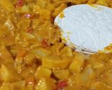 صورة لخطوة 3 من وصفة غراتان البطاطا 🥔والسكالوب🐓 وجبنة كامومبير🧀