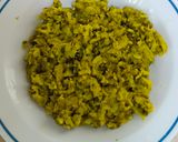 A picture of step 3 of Bitter gourd fry.