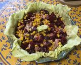 Une image de l'étape 9 de Salade de betteraves et maïs au thon et tomates.