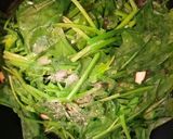 鮮菇炒菠菜的食譜步驟4照片