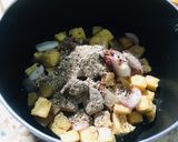 รูปขั้นตอนการทำที่ 3 ของ ลาบเต้าหู้ทอด มังสวิรัต