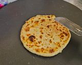 A picture of step 4 of Puranpoli (Regional Icon)Gujarati style vedmi.