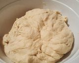 A picture of step 5 of Challah/bread loaves.