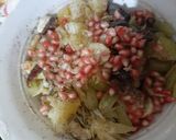 A picture of step 2 of Ramadhan special fruit chat.