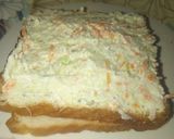A picture of step 2 of Veg grill sandwich.