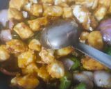 A picture of step 4 of Chilli Paneer.