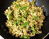 A picture of step 8 of Foxtail Millet Gongura Rice (Sorrel Leaves Millet Rice - Andhra / Telangana style).