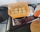 A picture of step 4 of Wholewheat flat breads.