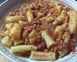 Foto del paso 5 de la receta: Tortiglioni con salsa de carne y cebolla confitada