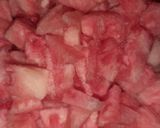 A picture of step 1 of Water melon juice.