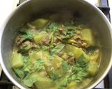 A picture of step 3 of Keto Wagyu Beef and Chayote Green Curry.