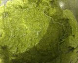 A picture of step 1 of Green Oatmeal kababs.