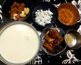 A picture of step 1 of Moong Dal Kheer.