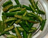 A picture of step 2 of Instant Green Chilli Pickle.