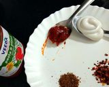A picture of step 1 of Pizza dosa.