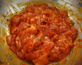 A picture of step 1 of Dak Bulgogi (Korean Style Spicy Chicken) Kabobs.