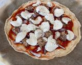 A picture of step 6 of My Sausage Pizza 🍕.