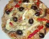 Foto del paso 1 de la receta: Pizza de atún pimientó asado y anchoas en la olla GM g