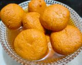 A picture of step 2 of Caramel Rasgulla.