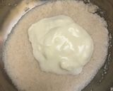 A picture of step 2 of Idli with leftover rice.