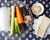 Hình bước làm 1 của món CHẢ hấp chay