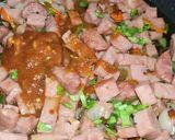 Foto del paso 3 de la receta: Pajaritas con jamón y chorizo y abundante queso gouda