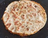 A picture of step 4 of Leftover roti and sabji sandwich.