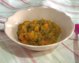 Foto del paso 2 de la receta: Papilla para bebé de guisantes, calabaza y zanahoria