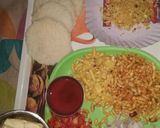 A picture of step 2 of Bhel sandwich.
