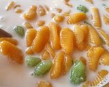 รูปขั้นตอนการทำที่ 7 ของ ครองแครงกะทิสดมันเทศหวาน (sætar kartöflur/ sweet potato)