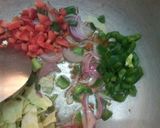 A picture of step 3 of Leftover fried rice in cabbage cups.