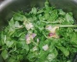 A picture of step 6 of Palak Kadhi.