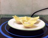 Hình bước làm 7 của món Hoành thánh thỏi vàng