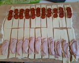 Sonkás/Kolbászos-Sajtos Pizza-Masni recept fázis 5 fotója