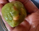 A picture of step 5 of Green gram Laddu (Tiffin recipe).